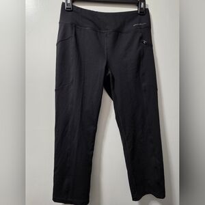 Black Athletic Cropped Leggings